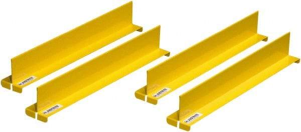 Justrite - 2 Inch Wide x 2 Inch High, Metal Cabinet Drum Cabinet Shelf Dividers - 14 Inch Deep, Compatible with PRO SAFE 30 to 45 Gallon Cabinets - Exact Tool & Supply