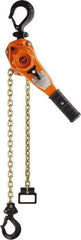 CM - 3,300 Lb Lifting Capacity, 15' Lift Height, Lever Hoist - Made from Chain, 64 Lb Avg Pull to Lift Rated Load, 1 Chain - Exact Tool & Supply
