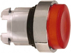 Schneider Electric - 22mm Mount Hole, Extended Straight, Pushbutton Switch Only - Round, Red Pushbutton, Illuminated, Maintained (MA) - Exact Tool & Supply
