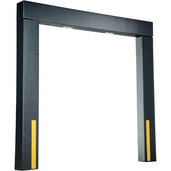 Vestil - 8' Door Width x 8' Door Height Polyester Dock Seal - Black - Exact Tool & Supply