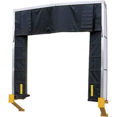 Vestil - 10' Door Width x 10' Door Height Nylon Dock Shelter - Black - Exact Tool & Supply