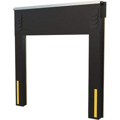 Vestil - 8' Door Width x 10' Door Height Polyester Dock Seal & Shelter Combination - Black - Exact Tool & Supply