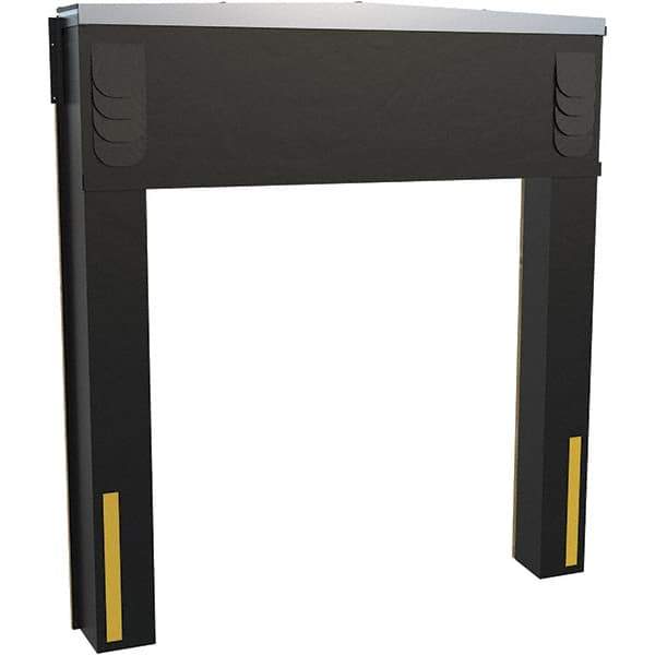 Vestil - 8' Door Width x 10' Door Height Polyester Dock Seal & Shelter Combination - Black - Exact Tool & Supply
