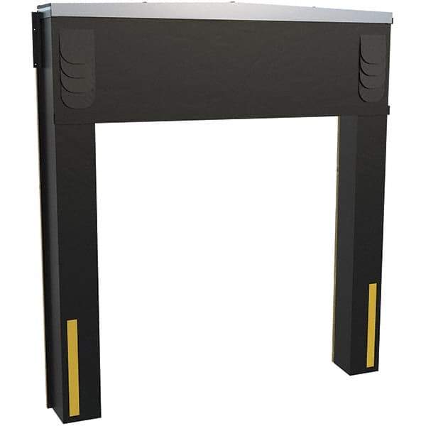 Vestil - 8' Door Width x 10' Door Height Polyester Dock Seal & Shelter Combination - Black - Exact Tool & Supply