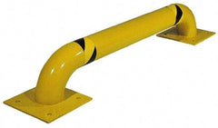 Vestil - 36" Long x 16" High, Steel Rack Guard - Low Profile, 4-1/2" Pipe - Exact Tool & Supply