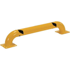 Vestil - 48" Long x 9" High, Steel Rack Guard - Low Profile, 4-1/2" Pipe - Exact Tool & Supply