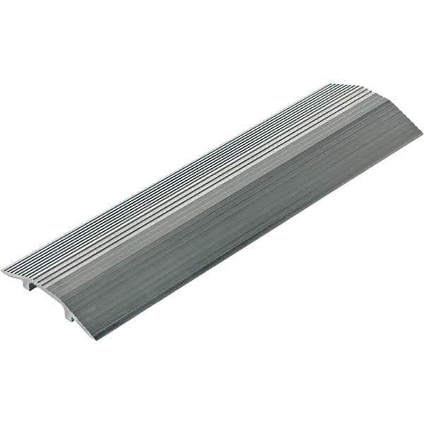 Vestil - 7" Long x 24" Wide x 1-1/8" High, Aluminum Hose & Cable Ramp - 2-1/2 Inch Long x 3/4 Inch High Hose and Cable Cavity - Exact Tool & Supply