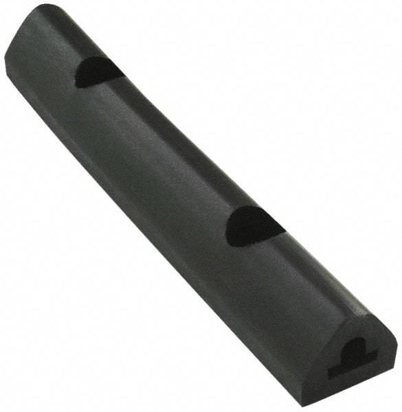 Vestil - 36 Inch Long x 2 Inch Wide x 1-3/4 Inch High Extruded Half-Oval Fender Bumper - 36 Inch Long x 2 Inch Wide x 1-3/4 Inch High Extruded Half-Oval Fender Bumper - Exact Tool & Supply