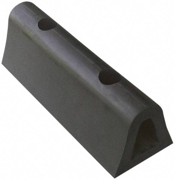 Vestil - 24 Inch Long x 4-1/2 Inch Wide x 4 Inch High Extruded Half-Oval Fender Bumper - 24 Inch Long x 4-1/2 Inch Wide x 4 Inch High Extruded Half-Oval Fender Bumper - Exact Tool & Supply