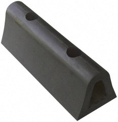 Vestil - 12 Inch Long x 4-1/2 Inch Wide x 4 Inch High Extruded Half-Oval Fender Bumper - 12 Inch Long x 4-1/2 Inch Wide x 4 Inch High Extruded Half-Oval Fender Bumper - Exact Tool & Supply