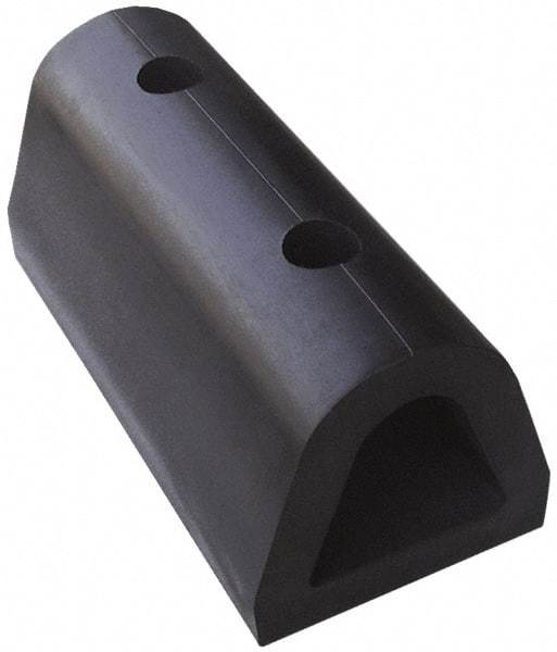 Vestil - 12 Inch Long x 6 Inch Wide x 6 Inch High Extruded Half-Oval Fender Bumper - 12 Inch Long x 6 Inch Wide x 6 Inch High Extruded Half-Oval Fender Bumper - Exact Tool & Supply