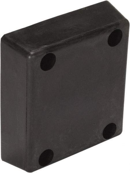 Vestil - 13 Inch Wide x 12 Inch High x 4 Inch Projection Molded Rubber Bumper - 13 Inch Wide x 12 Inch High x 4 Inch Projection Molded Rubber Bumper - Exact Tool & Supply