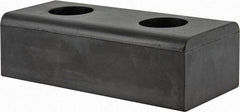 Vestil - 10 Inch Long x 4-1/2 Inch Wide x 3 Inch Projection Molded Rubber Bumper - 10 Inch Long x 4-1/2 Inch Wide x 3 Inch Projection Molded Rubber Bumper - Exact Tool & Supply