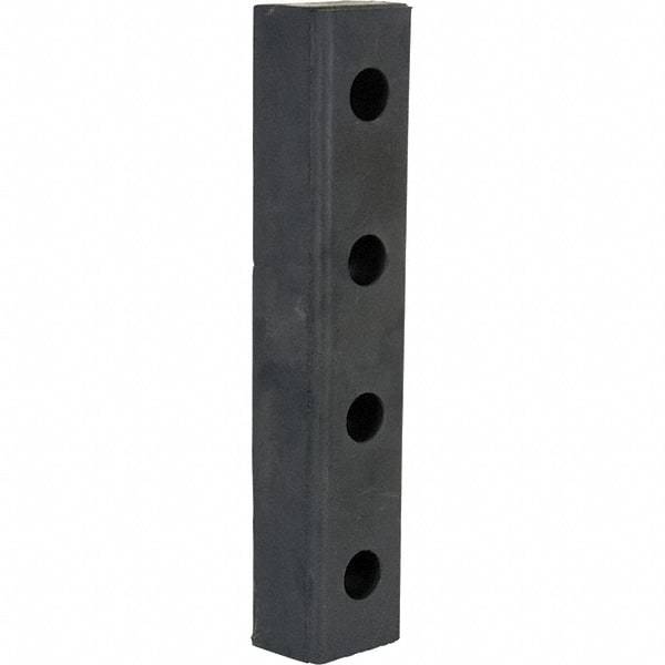 Vestil - 20 Inch Long x 4-1/2 Inch Wide x 3 Inch Projection Molded Rubber Bumper - 20 Inch Long x 4-1/2 Inch Wide x 3 Inch Projection Molded Rubber Bumper - Exact Tool & Supply