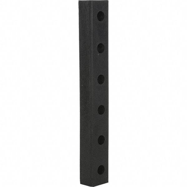 Vestil - 30 Inch Long x 4-1/2 Inch Wide x 3 Inch Projection Molded Rubber Bumper - 30 Inch Long x 4-1/2 Inch Wide x 3 Inch Projection Molded Rubber Bumper - Exact Tool & Supply
