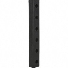 Vestil - 30 Inch Long x 4-1/2 Inch Wide x 3 Inch Projection Molded Rubber Bumper - 30 Inch Long x 4-1/2 Inch Wide x 3 Inch Projection Molded Rubber Bumper - Exact Tool & Supply