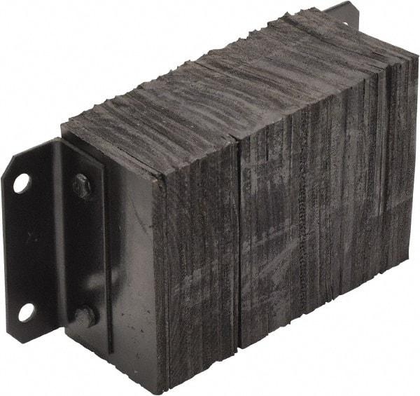 Vestil - 18 Inch Wide x 10 Inch High x 6 Inch Projection Laminated Dock Bumper - 18 Inch Wide x 10 Inch High x 6 Inch Projection Laminated Dock Bumper - Exact Tool & Supply