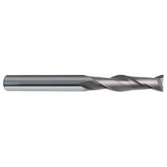 12mm Dia. x 150mm Overall Length 2-Flute Square End Solid Carbide SE End Mill-Round Shank-Center Cut-Uncoated - Exact Tool & Supply