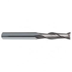 12mm Dia. x 150mm Overall Length 2-Flute Square End Solid Carbide SE End Mill-Round Shank-Center Cut-Uncoated - Exact Tool & Supply
