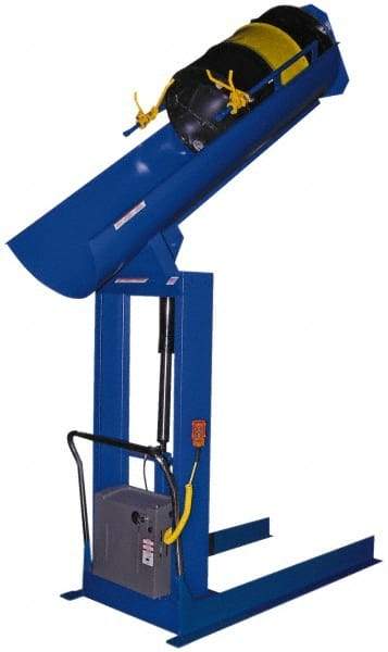 Vestil - 750 Lb Load Capacity, Drum Dumper - 72" High - Exact Tool & Supply