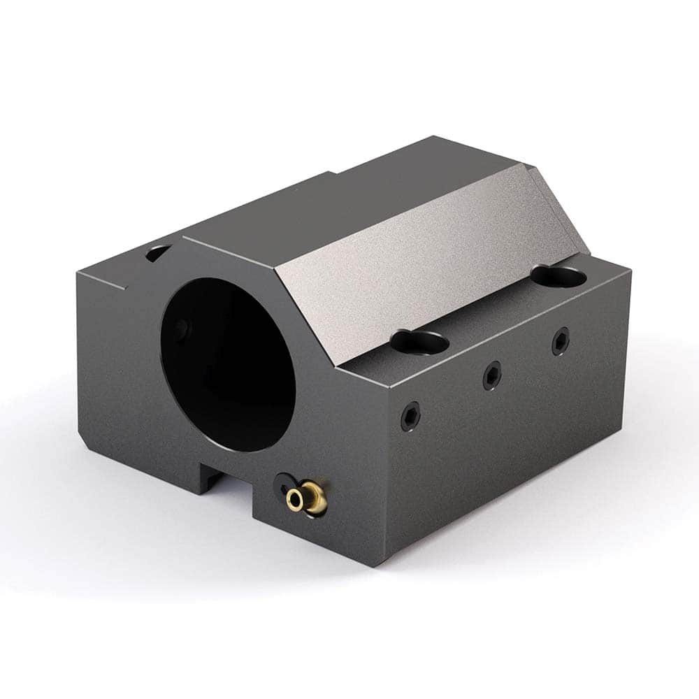 Global CNC Industries - Turret & VDI Tool Holders; Type: Hwacheon ID Block ; Clamping System: 115mm X 80mm ; Tool Axis: ID ; Through Coolant: No ; Additional Information: 4 Mounting Holes - Exact Tool & Supply