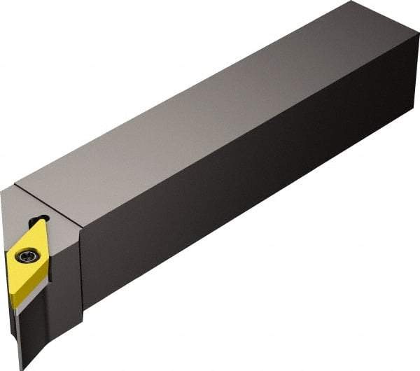 Sandvik Coromant - SVHBR/L, Right Hand Cut, -17.5° Lead Angle, 20mm Shank Height x 20mm Shank Width, Neutral Rake Indexable Turning Toolholder - 125mm OAL, VBMT 16 04 08, VBMT 332 Insert Compatibility, Series CoroTurn 107 - Exact Tool & Supply