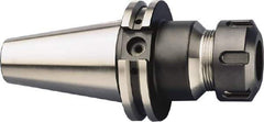 HAIMER - 0.5mm to 10mm Capacity, 6.3" Projection, CAT40 Taper Shank, ER16 Collet Chuck - 0.0001" TIR, Through-Spindle & DIN Flange Coolant - Exact Tool & Supply