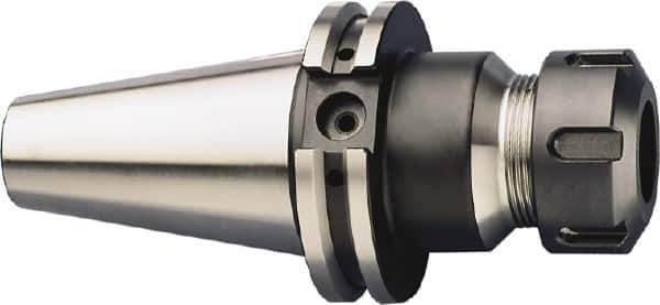 HAIMER - 1mm to 13mm Capacity, 3.94" Projection, CAT40 Taper Shank, ER20 Collet Chuck - 0.0001" TIR, Through-Spindle & DIN Flange Coolant - Exact Tool & Supply