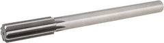 Hertel - 61/64" High Speed Steel Chucking Reamer - Straight Flute, 3/4" Straight Shank, 2-5/8" Flute Length, 10" OAL - Exact Tool & Supply