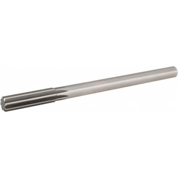 Hertel - 0.471" High Speed Steel 6 Flute Chucking Reamer - Exact Tool & Supply