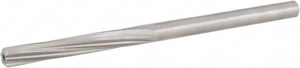 Hertel - #12 High Speed Steel 6 Flute Chucking Reamer - Exact Tool & Supply