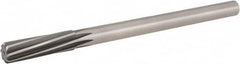 Hertel - 17/32" High Speed Steel 6 Flute Chucking Reamer - Exact Tool & Supply