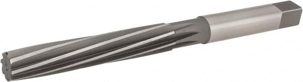 Hertel - 9/16" Diam, Straight Shank, 3-1/4" Flute, Hand Reamer - Exact Tool & Supply