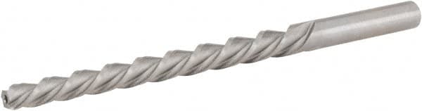 Hertel - #4 Pin, 0.2604" Diam, 0.2071" Small End, 17/64" Diam Straight Shank, 2-9/16" Flute, Taper Pin Reamer - Exact Tool & Supply