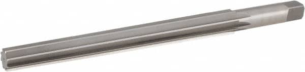 Hertel - #11 Pin, 0.878" Diam, 0.706" Small End, 3/4" Diam Straight Shank, 8-1/4" Flute, Taper Pin Reamer - Exact Tool & Supply