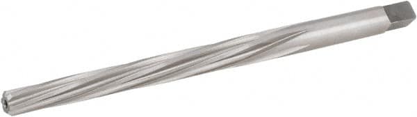 Hertel - #4 Pin, 0.2604" Diam, 0.2071" Small End, 17/64" Diam Straight Shank, 2-9/16" Flute, Taper Pin Reamer - Exact Tool & Supply