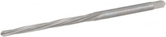 Hertel - #4/0 Pin, 0.1142" Diam, 0.0869" Small End, 1/8" Diam Straight Shank, 1-5/16" Flute, Taper Pin Reamer - Exact Tool & Supply