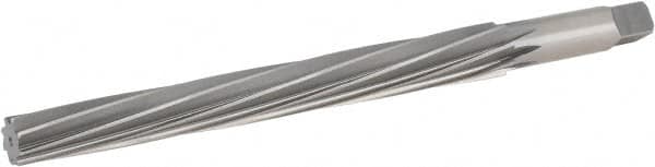 Hertel - #11 Pin, 0.878" Diam, 0.706" Small End, 3/4" Diam Straight Shank, 8-1/4" Flute, Taper Pin Reamer - Exact Tool & Supply