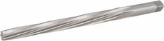 Hertel - #6 Pin, 0.354" Diam, 0.2773" Small End, 23/64" Diam Straight Shank, 3-11/16" Flute, Taper Pin Reamer - Exact Tool & Supply