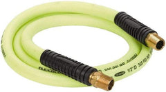 Legacy - 1/2" ID x 0.74" OD 6' Long Lead-In Whip Hose - FNPT x MNPT Swivel Ends, 300 Working psi, 140°, 1/2" Fitting, Green - Exact Tool & Supply