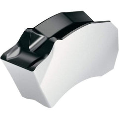 Walter - 10SX CE4 Grade WSM33S, 10mm Cutting Width Carbide Grooving Insert - 45mm Max Depth of Cut, Neutral, 0.8mm Corner Radius, Al2O3/TiN Finish - Exact Tool & Supply
