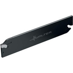 Walter - 1.2598" Blade Height, 5.9055" OAL, Neutral Cut, Double End Indexable Cut-Off Blade - 30mm Max Depth of Cut, G2042 N Blade - Exact Tool & Supply