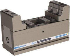 Jergens - 40mm Jaw Width, 79mm Max Jaw Opening, 15mm Throat Depth, Manual Precision Self Centering Vise - Steel - Exact Tool & Supply