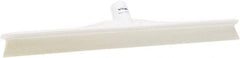Vikan - 19.67" Rubber Blade Floor Squeegee - Single Edge, White, Plastic Holder - Exact Tool & Supply