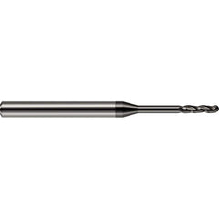 Harvey Tool - Ball End Mills; Mill Diameter (Inch): 3/16 ; Mill Diameter (Decimal Inch): 0.1875 ; Number of Flutes: 3 ; Length of Cut (Inch): 1-1/8 ; Length of Cut (Decimal Inch): 1.1250 ; Material: Solid Carbide - Exact Tool & Supply