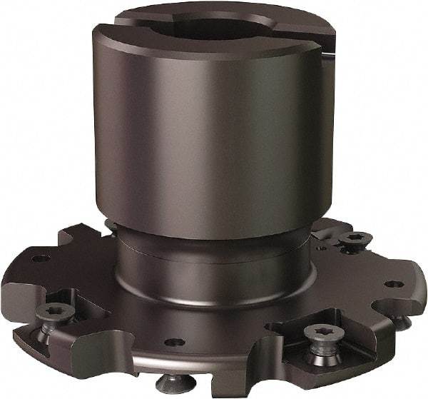 Seco - Shell Mount Connection, 0.8071" Cutting Width, 0.807" Depth of Cut, 3" Cutter Diam, 3/4" Hole Diam, 8 Tooth Indexable Slotting Cutter - R335.19 Toolholder, 335.19-12045 Insert - Exact Tool & Supply