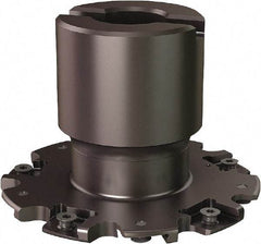 Seco - Shell Mount Connection, 0.8071" Cutting Width, 0.807" Depth of Cut, 3" Cutter Diam, 3/4" Hole Diam, 10 Tooth Indexable Slotting Cutter - R335.19 Toolholder, 335.19-1103 Insert - Exact Tool & Supply