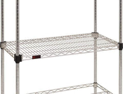 Eagle MHC - 36" Wide, 1-1/8 High, Open Shelving Accessory/Component - Steel Chrome Plated, Chrome Finish, 24" Deep, Use with Eagle MHC Shelving - Exact Tool & Supply