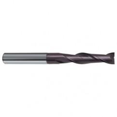 12mm Dia. x 150mm Overall Length 2-Flute Square End Solid Carbide SE End Mill-Round Shank-Center Cut-Firex - Exact Tool & Supply
