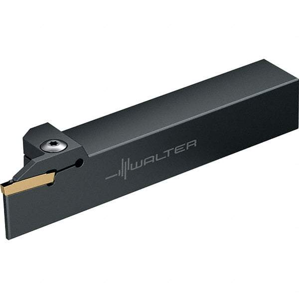 Walter - G1011, External, Left Hand, 32mm Max Depth of Cut, 4mm Min Groove Width, Indexable Grooving Tool Holder - GX24-3E4/F4.. Insert Compatibility, 25mm Shank Height, 0.984" Shank Width, 165mm OAL, Through Coolant - Exact Tool & Supply